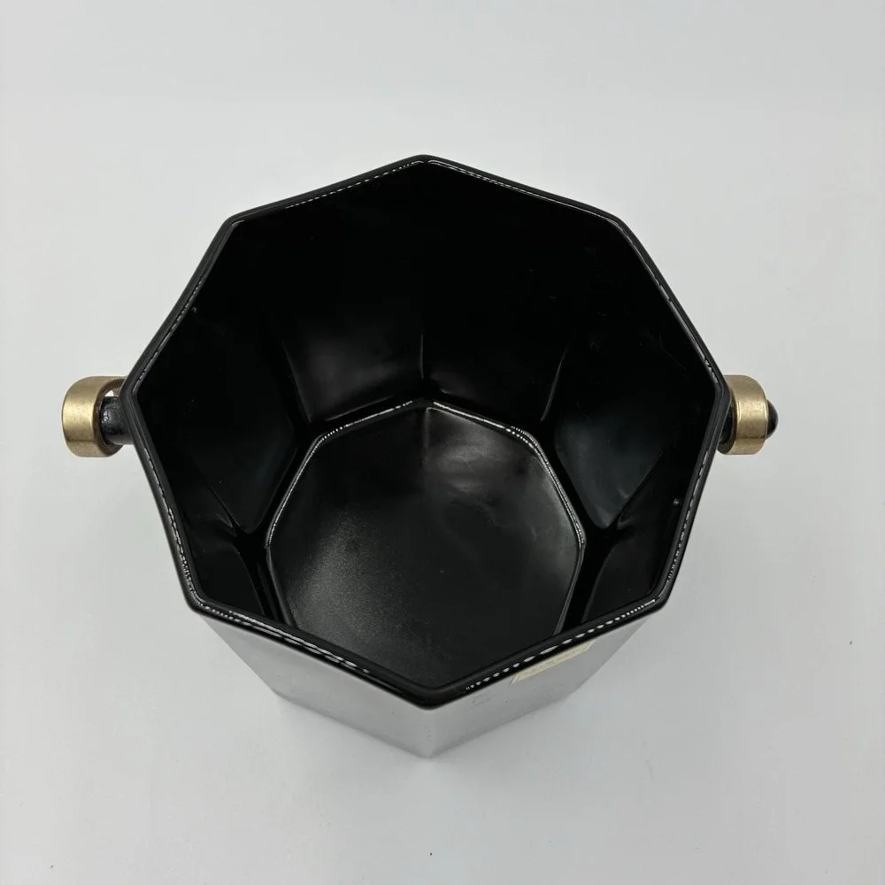 Vintage Arcoroc Luminarc French Octime Octagonal Glass Ice Bucket